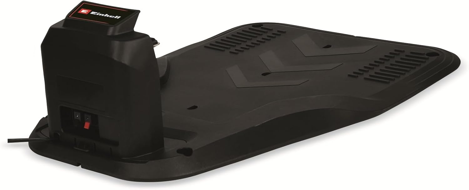 ด้านล่างของ Einhell FREELEXO 350 แสดงให้เห็นใบมีด