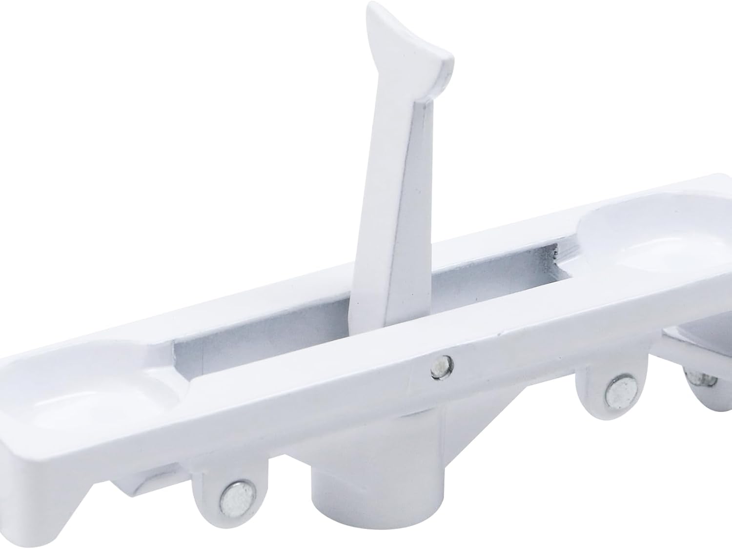 4Pcs Metal Lever Extension Flush Bolt, French Door Hardware Mount Extension Bolts for Store School Office Apartments Doors (White)