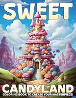 Sweet Candyland Coloring Book: Dive into Food Magic Coloring Pages with Sugar and Fun Treat Illustrations for Kids to Enjoy B0DF344RT1 Book Cover