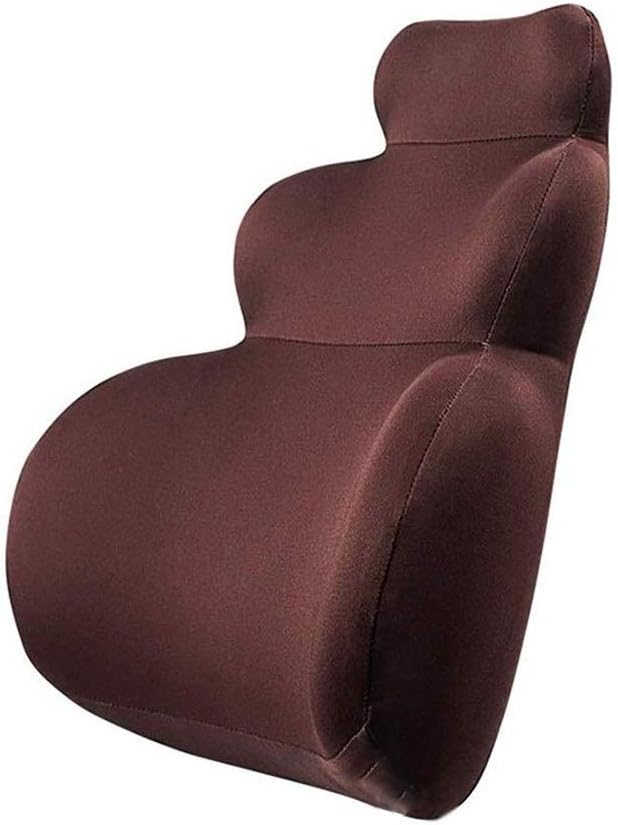 Lumbar Pillow - Lumbar Support Back Pillow Office Chair and Car Seat Cushion Memory Foam with Adjustable Strap and Breathable