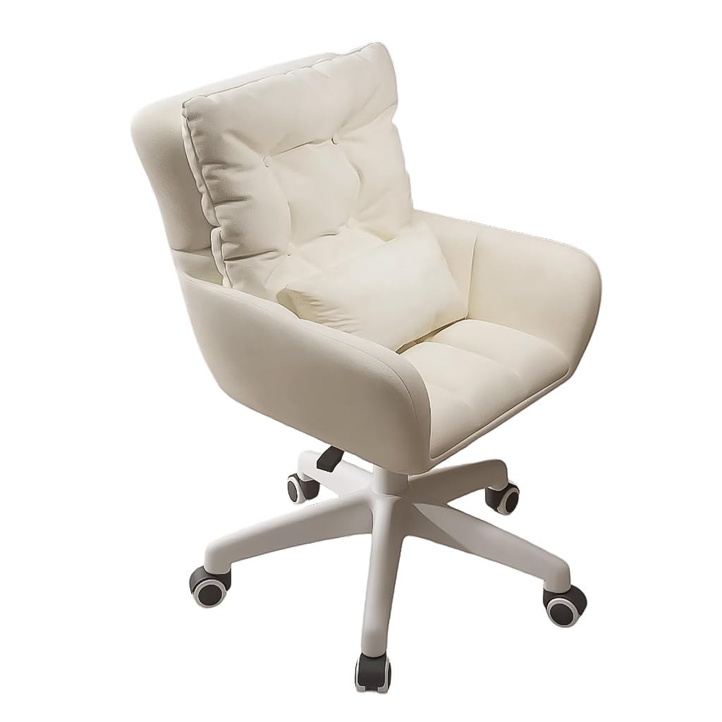 Chaise de bureau rembourrée en velours pour coiffeuse de maquillage