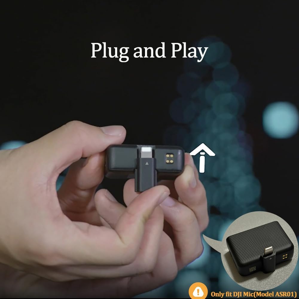 iMusk Original for DJI Mic 1 RX (1st Gen) Phone Adapter for iPhone 14 13 12 11 XS Max 8 Smartphone Accessories