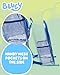 Fast Forward Bluey Backpack - Water Resistant Clear Backpack for Kids School Bag with Padded Straps and Side Pockets, Size One Size, Clear Blue Bluey