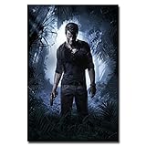 Lawrence Painting Uncharted 4 A Thiefs End Game Art Canvas Poster Print Pictures for Bedroom Living Room Decor