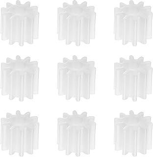 Heyiarbeit 10pcs Plastic Gears 10 Teeth Model 102A Reduction Gear Plastic Worm Gears for RC Car Robot Motor