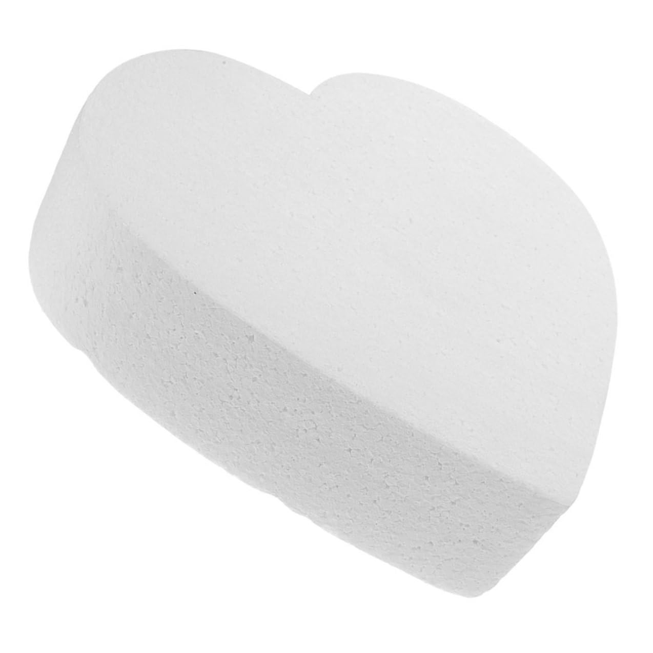 VALICLUD Modèle de Faux Gâteau en Mousse Forme Cœur Blanc pour Pratique de Décoration, Accessoire Créatif pour Fêtes et Occasions Spéciales