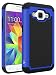 Core Prime Case, LK [Shock Absorption] Hybrid Dual Layer Armor Defender Protective Case Cover for Samsung Galaxy Core Prime (Blue)