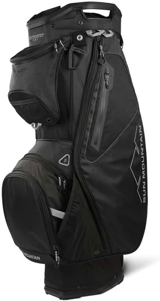 Sun Mountain Mens 2022 Sync 14-Way Divided Golf Cart Bag - Navy-White-RED : Sports & Outdoors