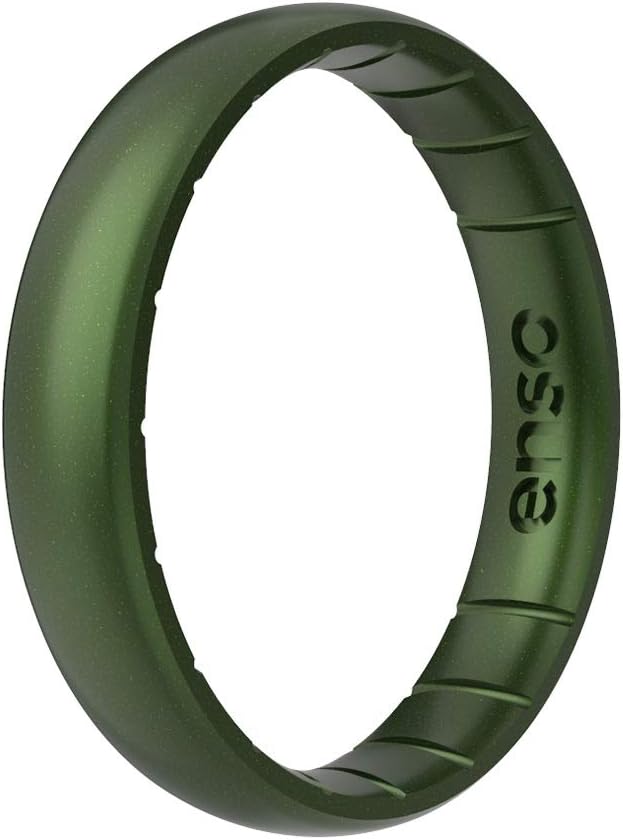 Enso Rings Thin Legend Silicone Ring | Made in The USA | Ultra Comfortable, Breathable, and Safe Silicone Ring