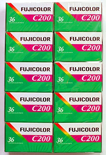 FUJIFILM カラーネガフイルム FUJICOLOR C200 36枚撮り 英文パッケージ 10本セット