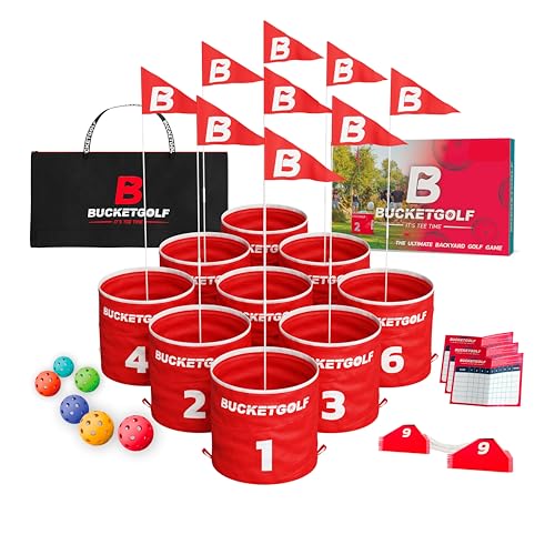 bucketgolf Game Pro The Original Ultimate Backyard Golf Game for