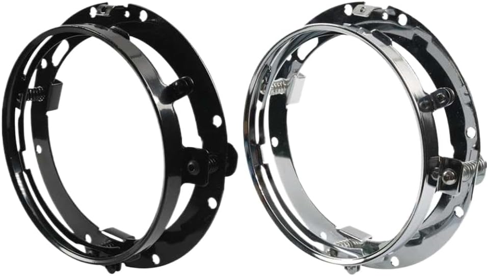 2pcs 7inch Round Ring Mounting Bracket Compatible with LED Headlight Installation Fits Various Models Car Accessories Parts