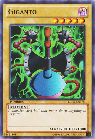 Amazon.com: YU-GI-OH! - Giganto (LCJW-EN175) - Legendary