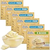 Simply Desserts White Chocolate Instant Pudding, Sugar-Free, 6-Pack – Healthy Dessert, Keto...