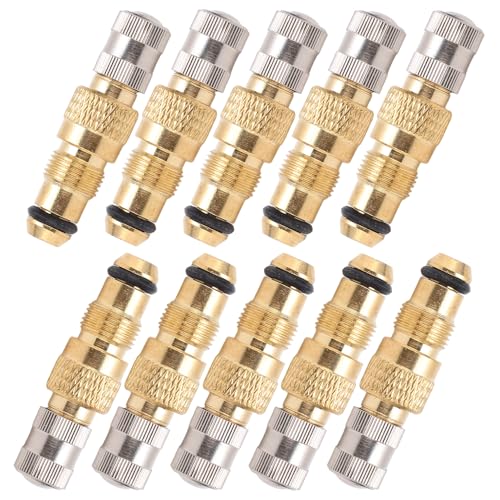 Espusta TR218A Tractor Air Liquid Valve Stem, Brass Tire Valve Stems TR618A CH3 Core Housings Metal Replacement for Farm Equipment & Trailers