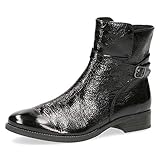 CAPRICE 26365-23 Damen Stiefeletten,Stiefelette,Da.-StiefeletteStiefel,Boot,Halbstiefel,Bootie,Reißverschluss,Frauen,BLACK NAPLAK(Schwarz)