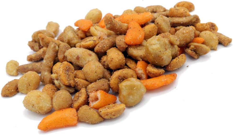 Blazing Trail Sweet & Spicy Mix - Assortment of Tasty Nuts and Crunchy Crackers - Healthy and Satisfying Snack - Great Munchies for Game Night, Hiking, Beer Pub - (16oz)