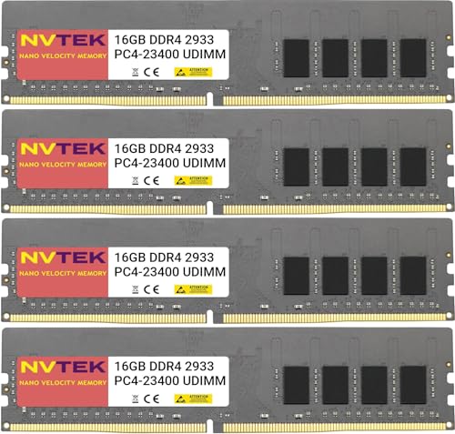 64GB DDR4 2933MHz UDIMM memory kit 2Rx8 288-pin