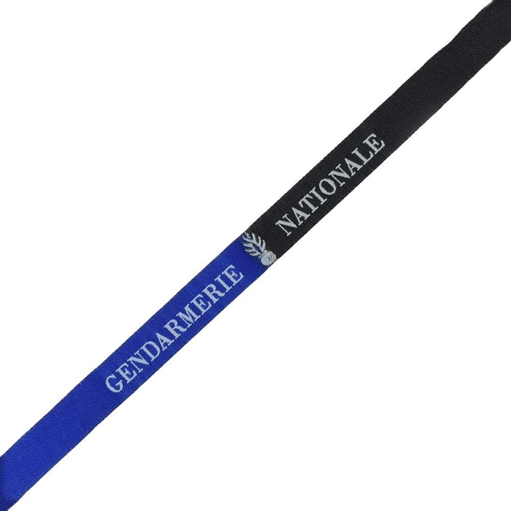 BDM French National Guard fabric bracelet, France. Gendarmerie Nationale ribbon for men and women adjustable.