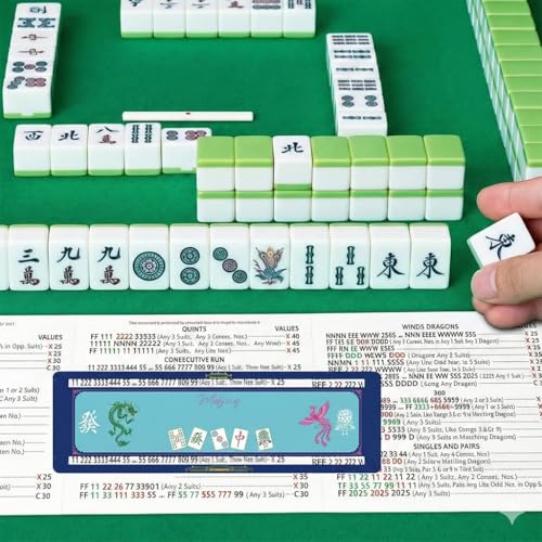 TheClover Mahjong Line Reader - 4PCS mahjong 15.5 cm x 5 cm miniatura 4