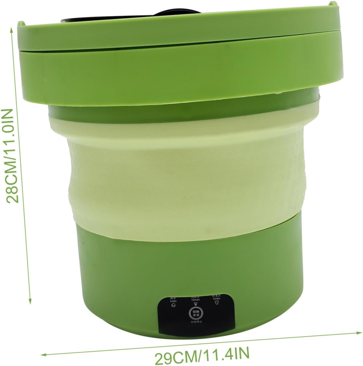 BESPORTBLE Portable Washer 6l Mini Clothes Washer with Folding Tub and US Plug, Portable Washing Machine for Camping and Travel, Compact Colored Laundry Appliance for Small Loads
