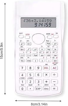 Valkyrie Dexin 240 Function Double Row Scientific Calculator White