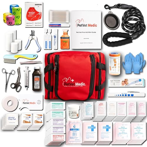 Cat & Dog First Aid Kit - Dog Emergency Kit, Dog Health Supplies ...