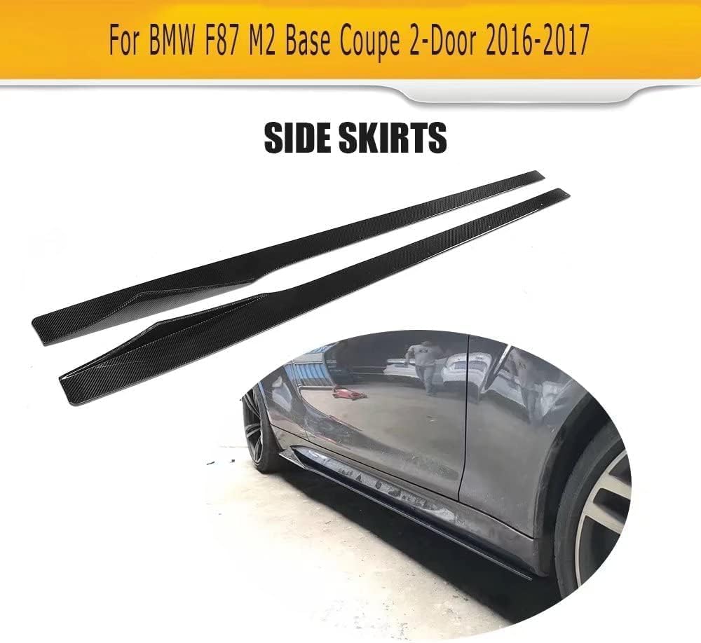 Car Side Skirt for BMW 2 Series F87 M2 Base Coupe 2 Door 2016-2017 Car Side Skirt Extension Splitter Protector Winglet Side Wing Bumper Lip Side Panels Spoiler Lip Car Accessories