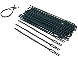 KINGLAKE 110 Pcs 6.7 Inch Flexible Adjustable Garden Plant Ties Plastic Gardening Plant Twist Ties