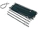 KINGLAKE® 100 Pcs 6.7 Inch Flexible Adjustable Plant Ties Plastic Gardening Plant Ties