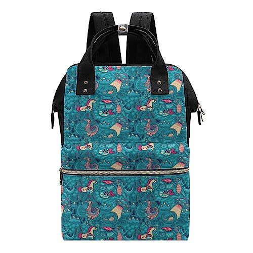 Fantastic-Creatures-Animal-Pattern-Diaper-Bag-Portable-Backpack-Mommy-Bag-Travel-Shoulder-Daypack-for-Outdoor-Working-Beach