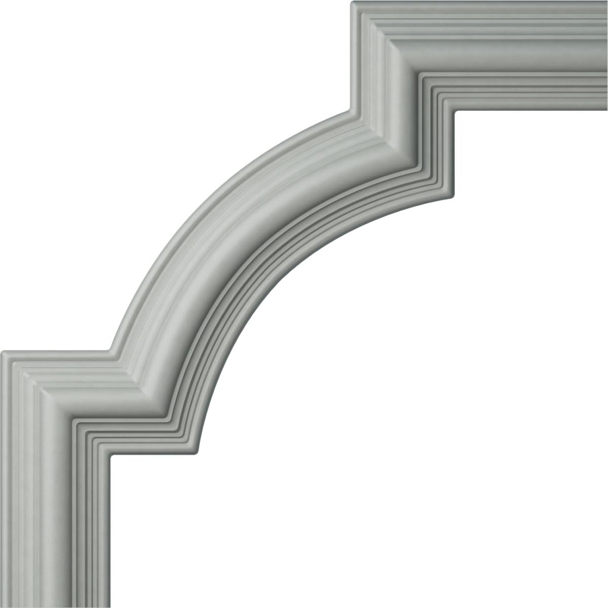 Moldura angular Bedford Ekena PML15 blanca de quince pulgadas para paneles decorativos de pared