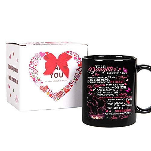Perfectostore Dad To Daughter Mugs - Father And Daughter Mugs From Daddy On Birthday, Mothers Day, Fathers Day, Graduation, Valentines Day, Anniversary Coffee Cup (Dark) #TOP2