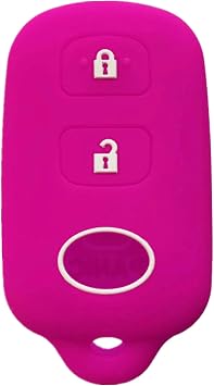 Silicone Keyless Entry Remote Control Key Fob Cover Case protector Replacement Fit For Scion xA xB Toyota Celica Echo FJ Cruiser Highlander Prius RAV4 Tacoma Tundra Yaris HYQ12BBX Violet