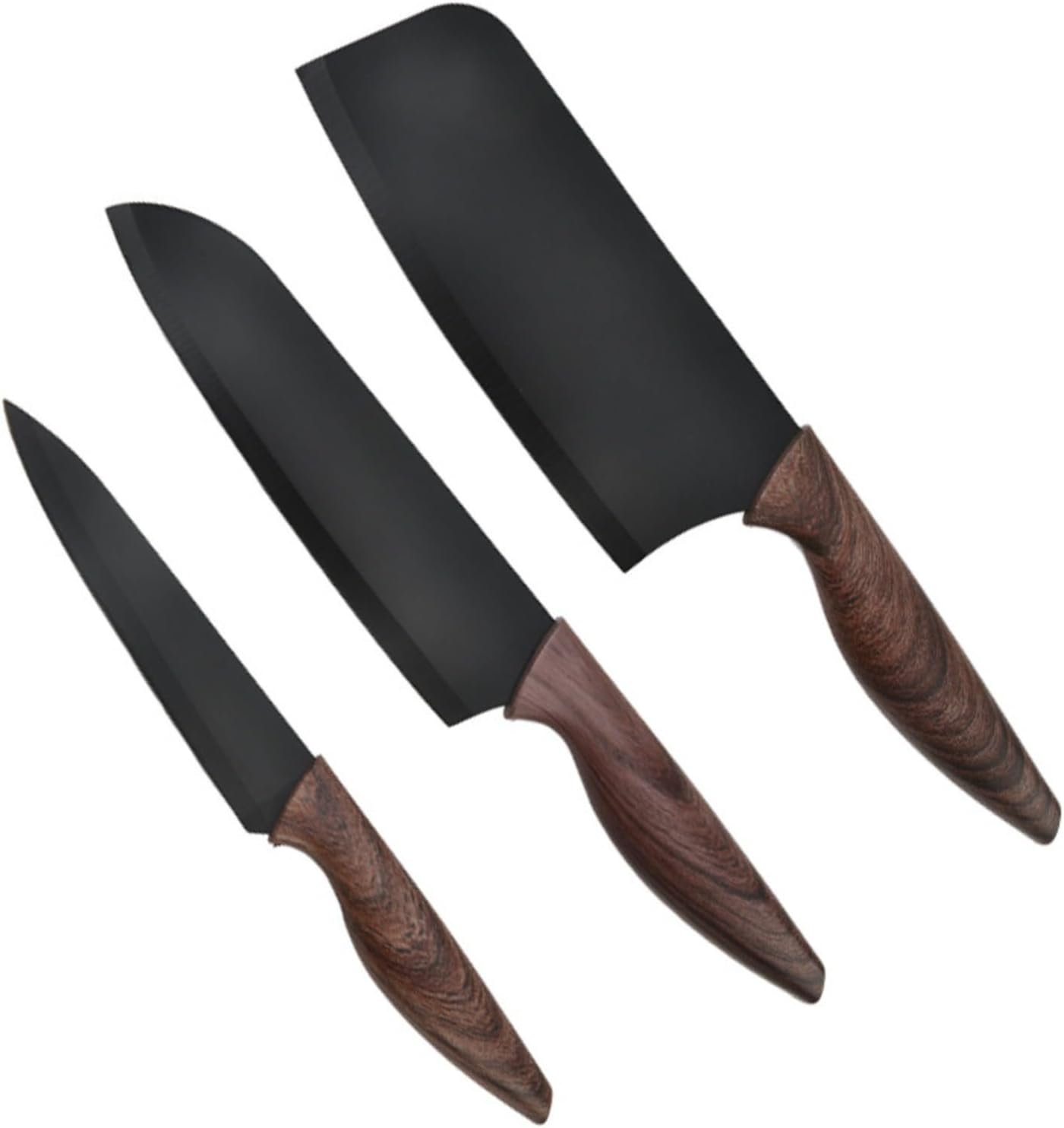 Ultra Sharp 3 Piece Kitchen Knife Set, Stainless Steel Chef Knives with Ergonomic Handle, Chef’s/Slicing/Paring Knives for Home, Camping & Meal Prep