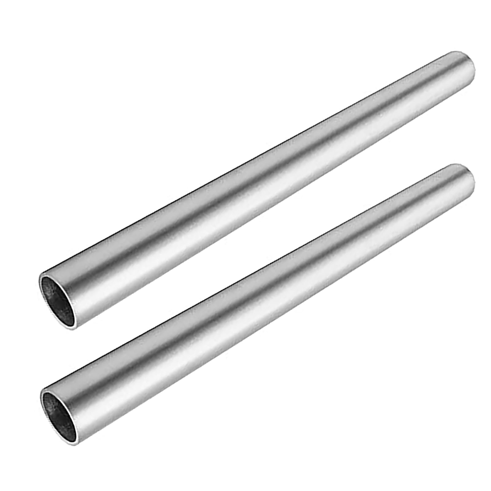 2 Stück Länge 500 mm Außendurchmesser 28/29 mm Aluminiumrohre mit unterschiedlichen Wandstärken für Heimwerkerprojekte, Möbel- und Modellbau,Metallisch,29mm*3mm
