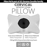 GC GAVENO CAVAILIA Cervical Anti Allergy Orthopedic Contour Memory Foam Pillow For Shoulder Neck Tension Relief Anti Bacterial Stomach Side Sleeping Pillow With Hypoallergenic Pillowcase, 64x38 cm - Image 2