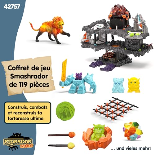 Coffret MasterCave Smashrador Eldrador 18 fonctions 6 figurines SCHLEICH 42757 Eldrador Creatures 119 pièces Dès - vue 10