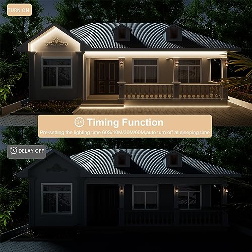 PAUTIX COB LED Streifen Natürliches Weiß 4000K Wasserdicht Ip65,10m 480LEDs/M LED Strip Light Set 24V CRI93+ LED Band mit RF Fernbedienung und GS Netzteil für Zuhause Küche DIY