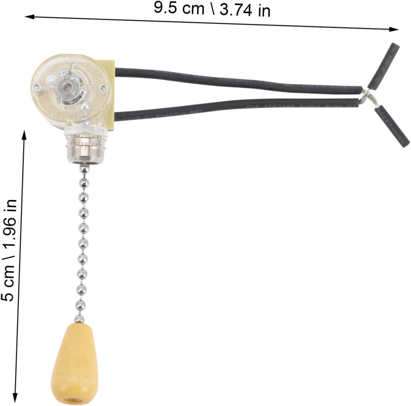DOITOOL 30pcs Pull Chain for Ceiling Fan and Lamp Replacement and Design Position Beads for Chandelier and Ceiling Light Fixtures
