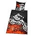 Herding 4859214050 – Juego de Cama con Estampado Motocross Microfibra 200 x 135 cm, Multicolor