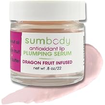 Sumbody Overnight Lip Mask Plumping Butter - Stocking Stuffers for Teen Girls, Deep Hydration, Shea Butter, Antioxidant Rich Dragon Fruit Oil, Vitamin-Rich Lip Serum, Natural Food Grade
