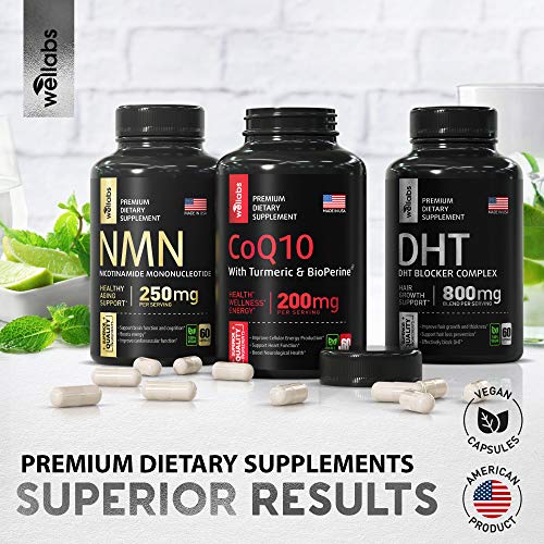 DHT Blocker Hair Growth Supplement - Made in USA - For Men & Women - Reduce Hair Loss & Regrow Hair with Saw Palmetto & Biotin - Prostate Health Support - 60 Capsules - Thumbnail 7
