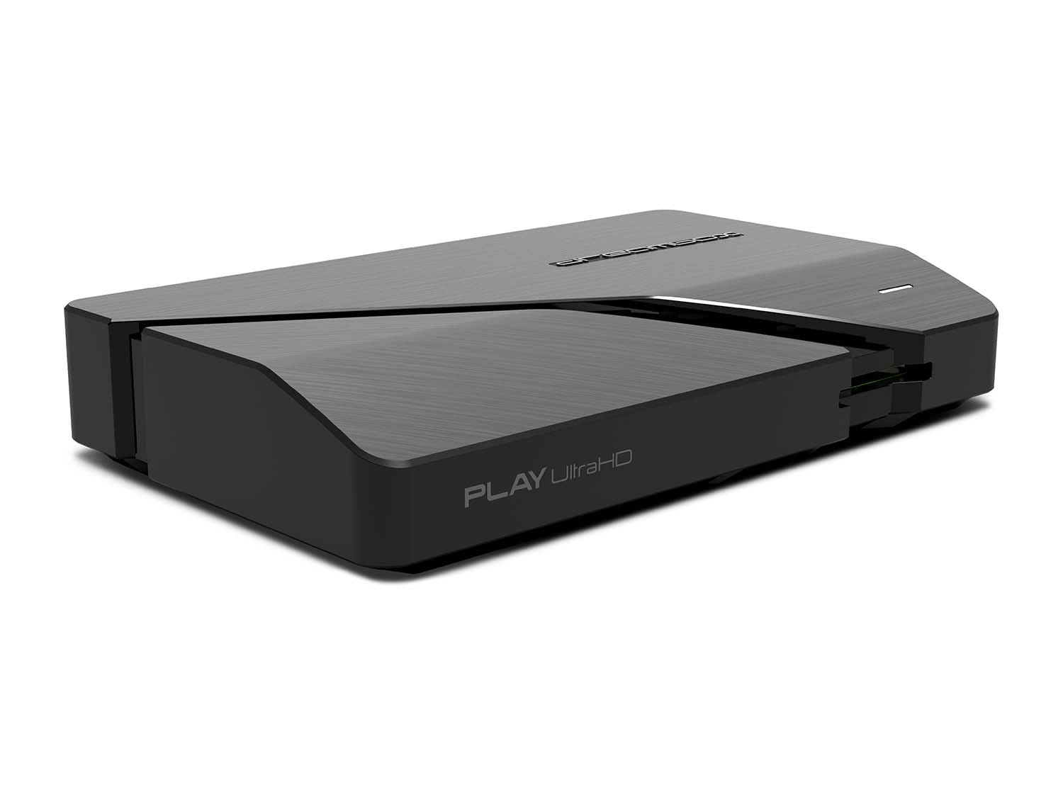 Dreambox Play UHD Android TV Box Schwarz | 4K HDR Media OTT-Player mit AV1, HDMI 2.1, Bluetooth 5.1, Dual-WiFi, Android 11 | Kompakt & leistungsstark – inkl. BT RC20 Remote
