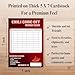 USA made Chili cook score cards for competition scorecard for chili cook-off, voting ballots, all in one bundle - Chili scorecards, chili labels, certificates - 25 scorecards 20x pot lables