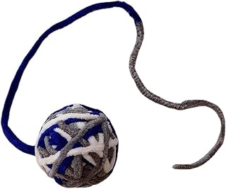 Anomidry Pelota Perro Productos for Mascotas Los Gatos Pueden Jugar Solos, Pelotas de Juguete interactivas y masticables, Pelotas de Lana de Color Campana (Color : L, Size : (20-25CM))