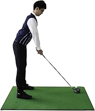 SMALY Golf Mat, 59.1 x 39.4 inches (150 x 100 cm), EVA Material, Artificial Turf, with 2 Rubber Tees, Home, Indoor, Outdoor, Golf Practice Mat