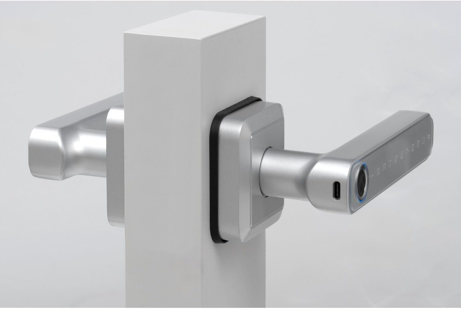 MARCHESI Door Handle Set Office E with Fingerprint, Numeral Code Access Control, Silver