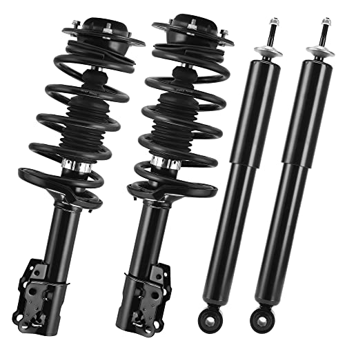 YITAMOTOR Front Pair Complete Struts Rear Suspension shocks Compatible with 2004-2012 Chevrolet Malibu 2005-2010 Pontiac G6 2007-2009 Saturn Aura 04-12 Malibu front&rear