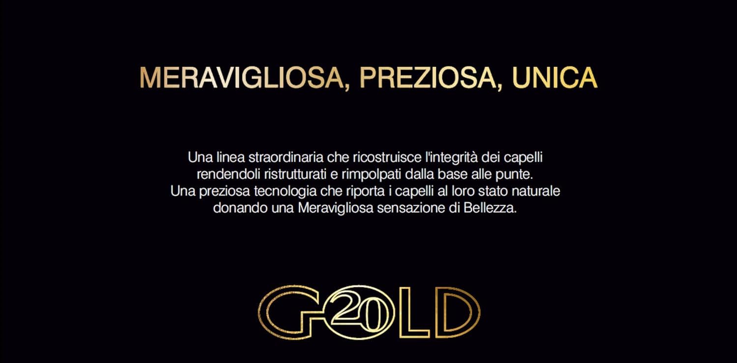 Monacelli Kit Gold Lifting Effect Außergewöhnliche Synergie Erneuert die Schönheit der Haare, enthält: Intragold 10ml und GoldenOil 50ml